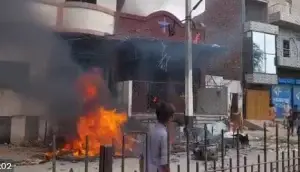 A Church Burning in the name of Blasphemy Laws
