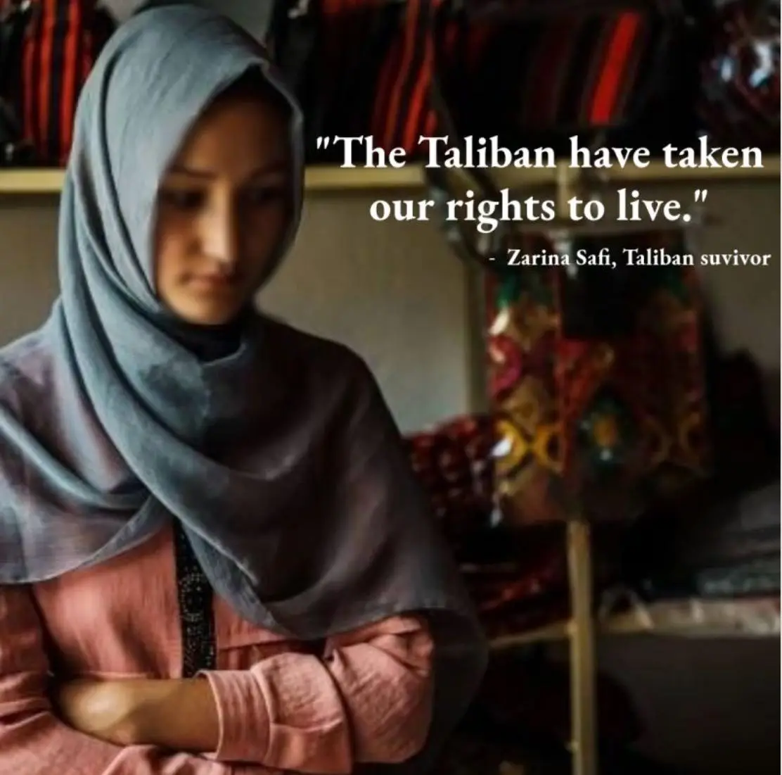 Zarina Safi and fellow women's rights advocates in Afghanistan, portrayed in a compelling and respectful manner, symbolizing their strength and courage amidst adversity.